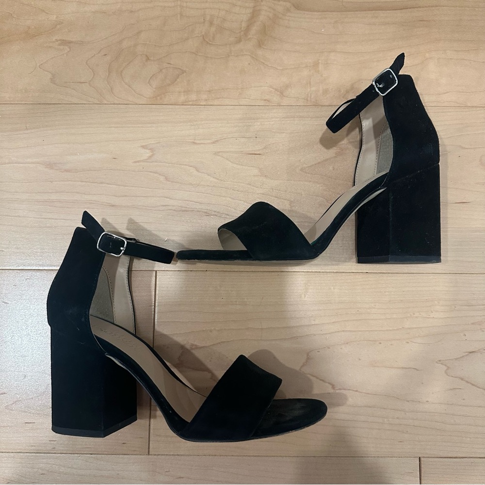 Blocky Black Heels